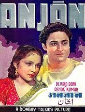 Anjaan, Devika Rani, Ashok Kumar, V. H. Desai, David, Om Prakash, Girish, Suresh, Fenty Prasad, Rajkumari, Gulab, P Pithavala, 1940