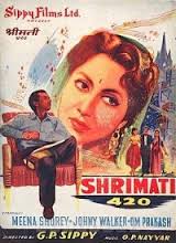 Shrimati 420, Meena Shorey, Johnny Walker, Om Prakash, Helen, Uma Dutt, Manorama, 1956