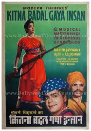 Kitna Badal Gaya Insaan, Nalini Jaywant, Ajit, I S Johar, Kamaljeet, Harbans Lal, 1957