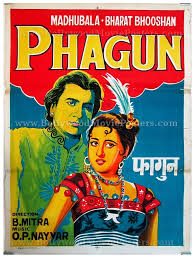 Phagun, Bharat Bhushan, Madhubala, Nishi, Mehmood, Kammo, Jeevan, Murad, Cuckoo, 1958