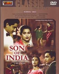 Son of India, Kumkum, Kanwaljeet, Sajid Khan, Jayant, Kanhaiyalal, Mukri, Simi Garewal, Tun Tun, Kumar, Lilian, 1962