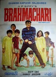Brahmachari, Shammi Kapoor, Rajshree, Pran, Mumtaz, Jagdeep, Dhumal, Mohan Choti, Asit Sen, Krishan Dhawan, Manmohan, Farida Dadi, Sachin Pilgaonkar, Mehmood Jr., 1968
