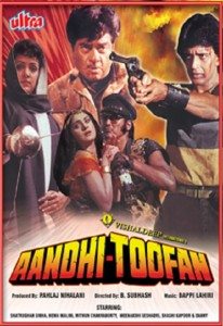 Aandhi-Toofan, Shashi Kapoor, Hema Malini, Danny Denzongpa, 1985