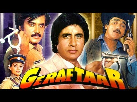 Geraftaar, Amitabh Bachchan, Madhavi, Kamal Hassan, Poonam Dhillon, Rajinikanth, 1985