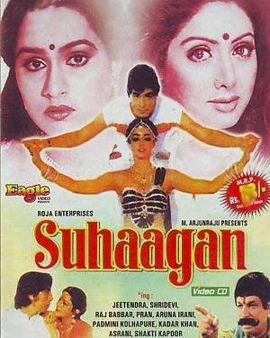 Suhaagan, Jeetendra, Rekha, Govinda, Anuradha, Pran, 1986