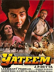Yateem, Sunny Deol, Farha Naaz, Danny Denzongpa, 1988