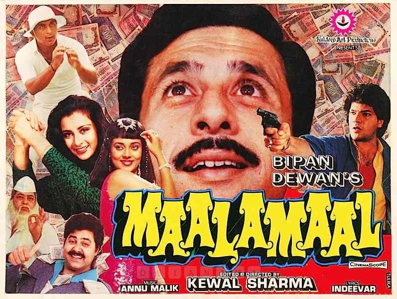 Maalamaal, Naseeruddin Shah, Poonam Dhillon, Mandakini, 1988