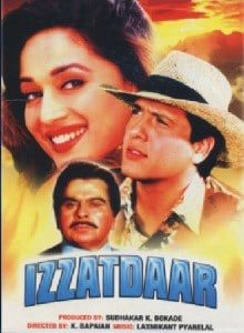 Izzatdaar, Dilip Kumar, Govinda, Madhuri Dixit, Raghuvaran, 1990