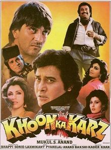 Khoon Ka Karz, Vinod Khanna, Dimple Kapadia, Rajnikanth, Sanjay Dutt, Kimi Katkar, 1991