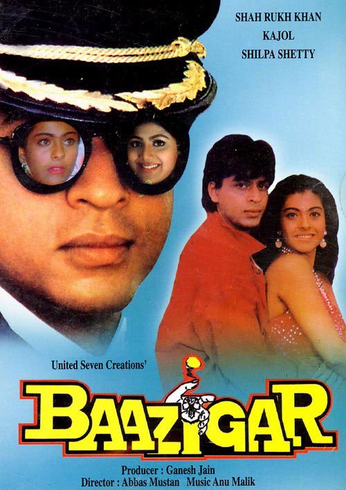Baazigar, Shah Rukh Khan, Kajol, Shilpa Shetty, 1993