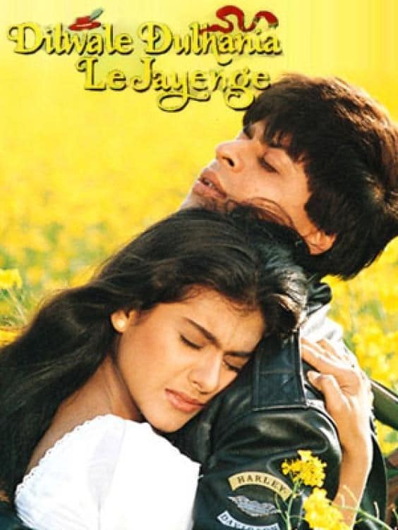 Dilwale Dulhania Le Jayenge, Shahrukh Khan, Kajol, Amrish Puri, Farida Jalal, 1995