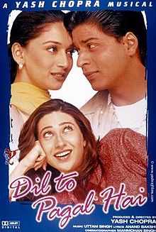 Dil To Pagal Hai, Shahrukh Khan, Karisma Kapoor, Madhuri Dixit, Akshay Kumar, 1997
