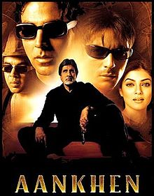 Aankhen, Amitabh Bachchan, Akshay Kumar, Paresh Rawal, Arjun Rampal, Sushmita Sen, Kashmira Shah, Bipasha Basu, 2002