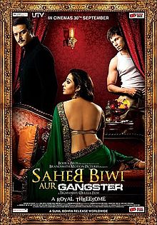Saheb Biwi Aur Gangster, Jimmy Shergill, Mahie Gill, Randeep Hooda  , 2011