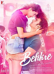 Befikre, Ranveer Singh, Vaani Kapoor, 2016