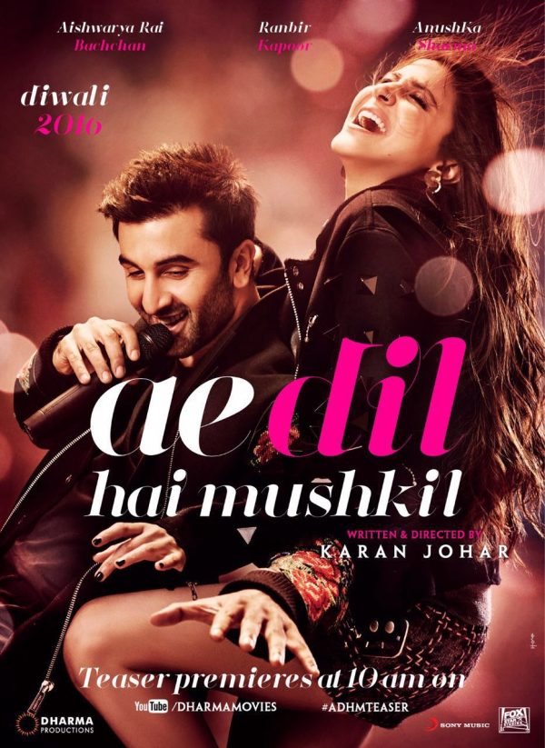 Movie Review: AE DIL HAI MUSHKIL (2016) - Bollywood's First Platonic Love Story