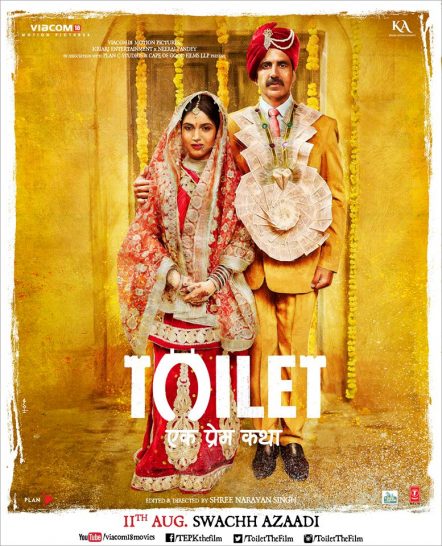 Akshay Kumar is easily one of the biggest actors in Bollywood that continues to push boundaries with his work. While not all of his films are super hit successes, one can't accuse the guy of being successful by repeating the same formula over and over. His next movie, 'Toilet: Ek Prem Katha' is probably the farthest from a formula imaginable. Akshay Kumar's 'Toilet: Ek Prem Katha' brings up an issue that many may not know even exists. Like every Bollywood movie, this one is a love story. But with a weird twist. The trailer shows us a man whose zodiac is not ideal for marriage. Because that's a thing that Hindus believe in. The astrologist must analyze and approve of one's horoscope to deem them worthy of marriage. Akshay Kumar is not worthy at all. However, his luck changes when he meets Bhumi Pednekar and love ensues. The first half of the trailer is very typical, with a cute-meet, what look like interesting song sequences and eventual marriage. Good times for all. The twist comes after, and all in all, it may be a shocking one for non Resident Indian audiences. After her first night with her new husband, Pednekar realizes that the village she's married into, has no toilets. The women wake up before dawn, and march into the woods with... bowls (?) to... do their business. Yep. Padnekar's character is probably about as shocked at this as you are at this point. The village has no toilets. Apparently it's an accepted thing about how impure it is to do potty in the same house as where one prays and so on. It seems like Pednekar's character is from the city, probably a bit more educated and westernized than the inhabitants of the village. So she has, let's say a problem, with this situation. She's having none of it! This becomes a deal breaker in her marriage to Kumar, and then the Trailer takes an even weirder turn. The film is, seemingly, about one man's crusade to build a toilet in his village, so he may reunite with his wife. A crapper of love! In essense. 'Toilet: Ek Prem Katha' looks as amazingly ridiculous as it does hilarious. The movie's premise is so silly that it may actually work, in a half baked way. Obviously there are practical complications in building a toilet where there is no infrastructure for one. Kumar's character has to brave social perceptions, political red tape and other obstacles in other to bring back his love, with a toilet. Which is something only Kumar can realistically sell. Love his movies or hate them, Kumar never phones in his performances. He gives each movie his all and it doesn't seem to be any different here. If anyone can sell this goofy of a concept genuinely, Akshay Kumar is definitely the guy for it! His pivots from deadpan deliveries, to dumb witted and intensely dramatic is something many actors are incapable of doing with ease. I loved Pednekar's debut film, 'Dum Laga Ke Haisha'. I'm not sure how I feel about her losing all that weight drastically after she came into the public limelight of Bollywood. However, her first film after her debut doesn't seem to be negatively exploiting that aspect of her abilities, so I guess I can't be too upset? 'Toilet: Ek Prem Katha' is directed by Shree Narayan Singh, a relative newcomer but an veteran editor from the Neeraj Pandey camp of associates. Pandey and Kumar have worked on many films together, so Singh must be a guy Kumar trusts enough to do this kind of a movie with. 'Toilet: Ek Prem Katha' releases August 11th, 2017. Share your thoughts on the trailer of 'Toilet: Ek Prem Katha' in the comments below. 