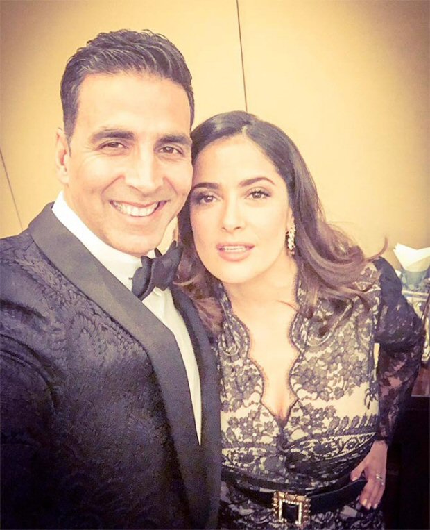 WHOA! Hollywood actress Salma Hayek sends best wishes to Akshay Kumar for Toilet- Ek Prem Katha, , 2017