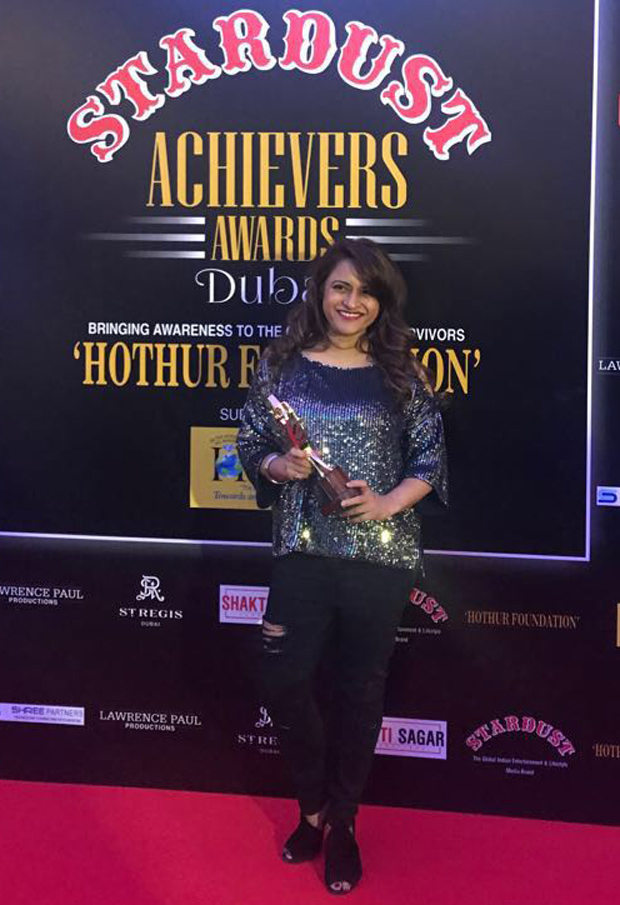 Rohini Iyer wins the Stardust Acheivers Award for the Most Influential Media Entrepreneur, , 2017