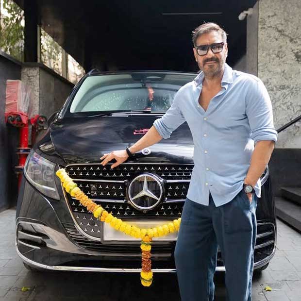 After Shah Rukh Khan, Ajay Devgn drives home the Rs 1.40 crore Mercedes-Benz V-Class on his 57th birthday, , 2026